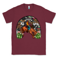 Burgundy rodeo cowboy rainbow Classic Tee - JahusDesignShop