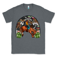 Charcoal Heather rodeo cowboy rainbow Classic Tee - JahusDesignShop