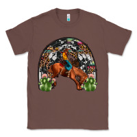 Chestnut rodeo cowboy rainbow Classic Tee - JahusDesignShop