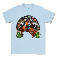 Dusty Blue rodeo cowboy rainbow Classic Tee - JahusDesignShop
