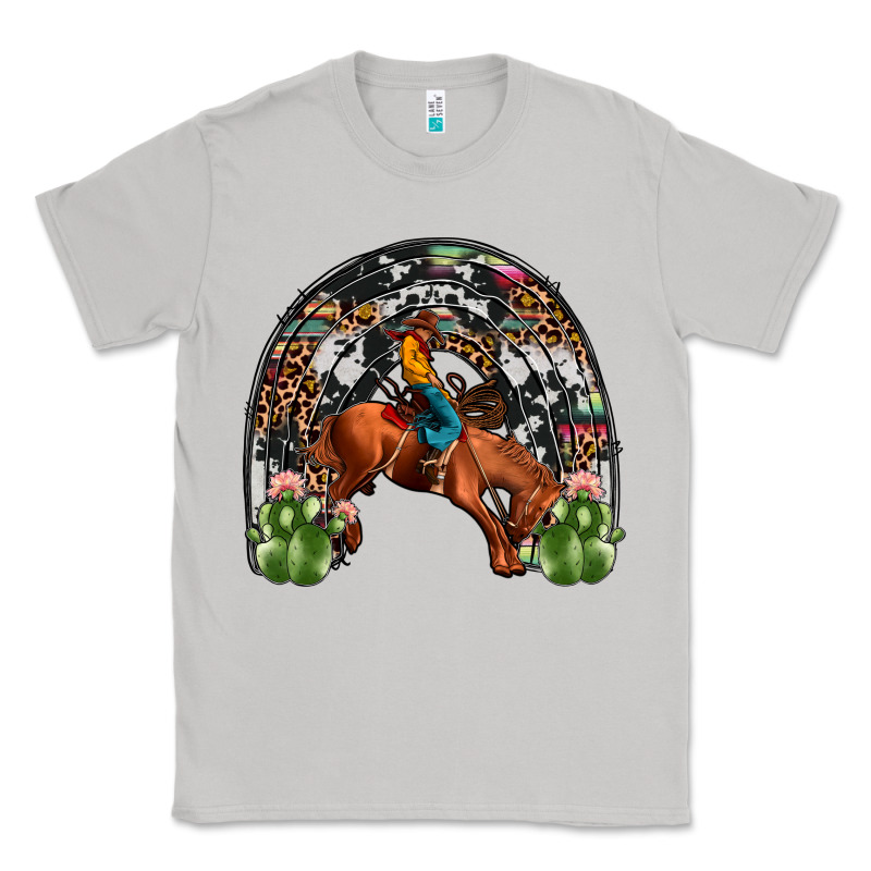 Rodeo Cowboy Rainbow Classic Tee by JahusDesignShop | Teevron