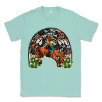 Seafoam rodeo cowboy rainbow Classic Tee - JahusDesignShop