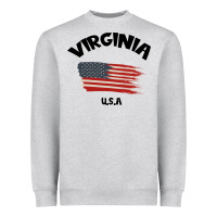 Heather Grey VIRGINIA U.S.A Heavyweight Sweatshirt - Bettercallsaul