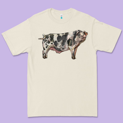 Spotted Pig Premium Tee Designed By Lillyallendesigns