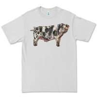 Dove Grey Spotted Pig Premium Tee - LillyAllenDesigns
