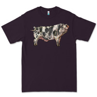 Plum Spotted Pig Premium Tee - LillyAllenDesigns