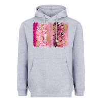 Heather Grey cancer brushstroke Heavyweight Hoodie - FaDigitalArtStudio