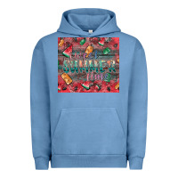 Pigment Pebble Blue summer vibes Urban Hoodie - CowhideDigitalArt
