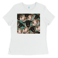 White suffolk ewe and merino ram sheeps Ladies Tee - BarkalooDesign