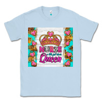 Dusty Blue Nurse A Title Just Above Queen Tumbler Classic Tee - BundleAndBundleShop
