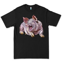 Black Landrace Pig Premium Tee - LillyAllenDesigns