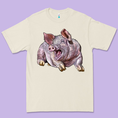 Landrace Pig Premium Tee Designed By Lillyallendesigns