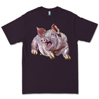 Plum Landrace Pig Premium Tee - LillyAllenDesigns