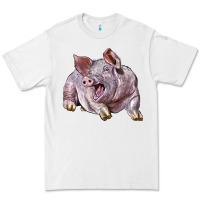 White Landrace Pig Premium Tee - LillyAllenDesigns