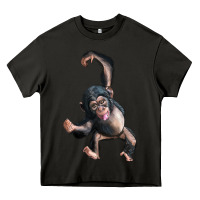 Asphalt baby chimpanzee Heavy Core Tee - LillyAllenDesigns