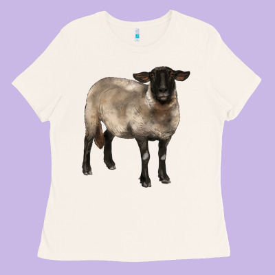 Suffolk Ewe Ladies Tee Designed By Barkaloodesign