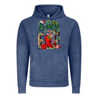Vintage Denim sassy elf Vintage Hoodie - MaliasSmallBusiness