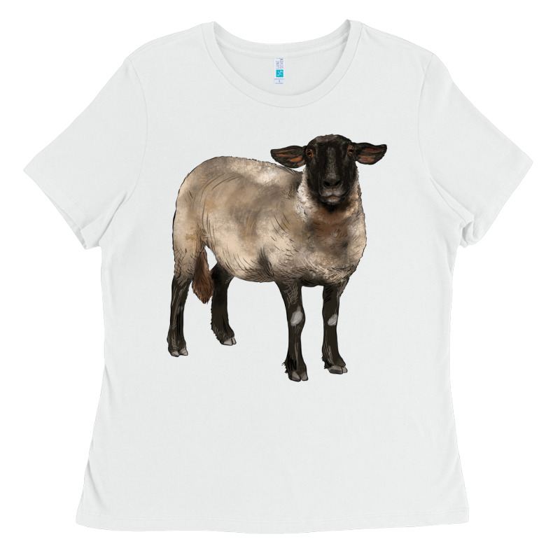 Suffolk Ewe Ladies Tee by BarkalooDesign | Teevron