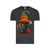 Vintage Black LGBTQ+ Pride Gnome With Candy Vintage Tee - BundleAndBundleShop