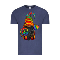 Vintage Denim LGBTQ+ Pride Gnome With Candy Vintage Tee - BundleAndBundleShop