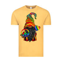 Vintage Mustard LGBTQ+ Pride Gnome With Candy Vintage Tee - BundleAndBundleShop