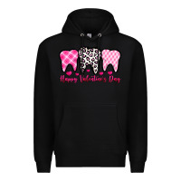 Black happy valentines day dentist Premium Hoodie - OliviaCreatesArt
