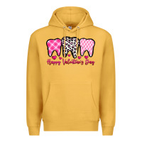Mustard happy valentines day dentist Premium Hoodie - OliviaCreatesArt