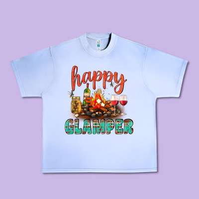 Happy Glamper Camp Urban Heavy Tee Designed By Bundleandbundleshop