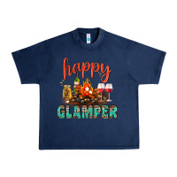 Navy Happy Glamper Camp Urban Heavy Tee - BundleAndBundleShop