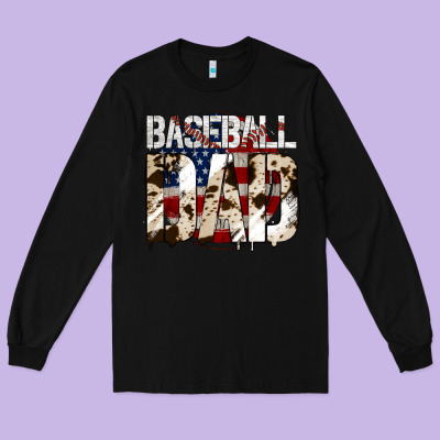 Baseball American Dad Long Sleeve Tee Designed By Bettercallsaul