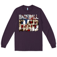 Plum Baseball American Dad Long Sleeve Tee - Bettercallsaul