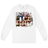 White Baseball American Dad Long Sleeve Tee - Bettercallsaul