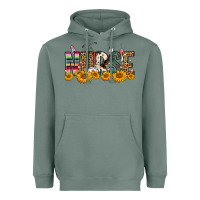 Sage Western Nurse Sunflower Heavyweight Hoodie - FaDigitalArtStudio