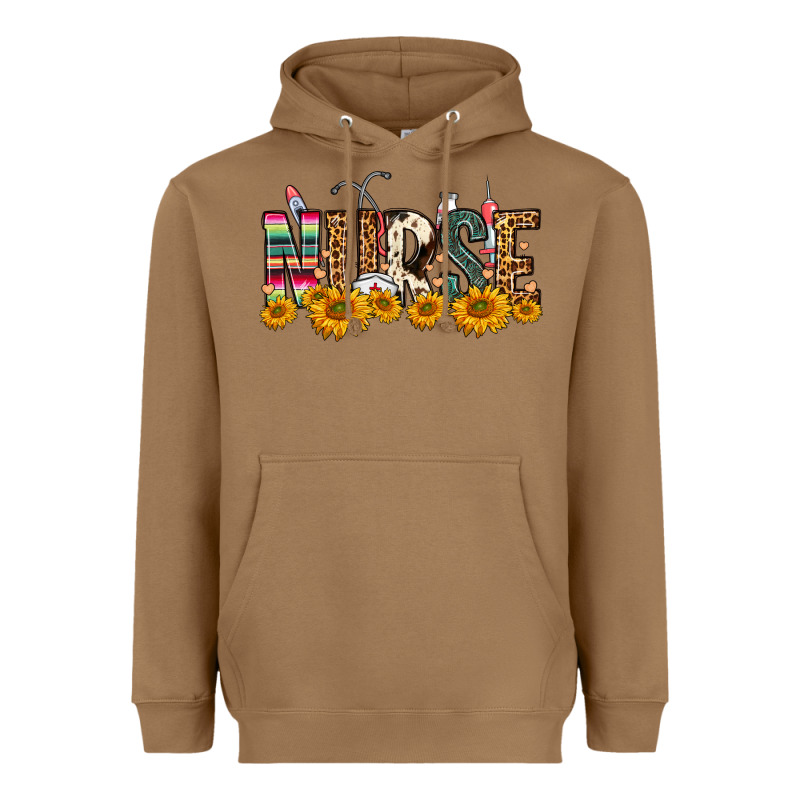 Western Nurse Sunflower Heavyweight Hoodie by FaDigitalArtStudio | Teevron