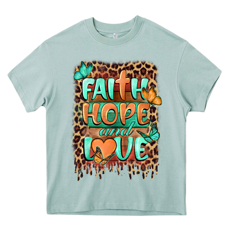 Faith Hope And Love Heavy Core Tee by BarkalooDesign | Teevron