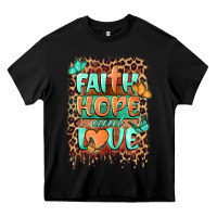 Black faith hope and love Heavy Core Tee - BarkalooDesign
