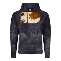Cloud Black Cowhide Lightbrown Vintage Hoodie - Jasminsmagicworld