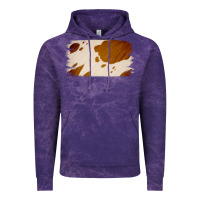 Cloud Purple Cowhide Lightbrown Vintage Hoodie - Jasminsmagicworld