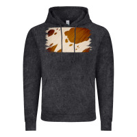 Vintage Black Cowhide Lightbrown Vintage Hoodie - Jasminsmagicworld