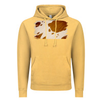 Vintage Mustard Cowhide Lightbrown Vintage Hoodie - Jasminsmagicworld