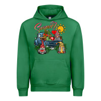 Emerald summer gnomes  truck Urban Hoodie - CowhideDigitalArt