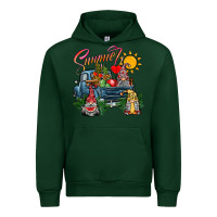 Forest Green summer gnomes  truck Urban Hoodie - CowhideDigitalArt
