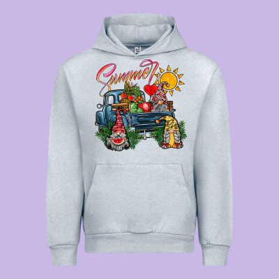 Summer Gnomes  Truck Urban Hoodie Designed By Cowhidedigitalart