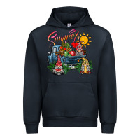 Navy summer gnomes  truck Urban Hoodie - CowhideDigitalArt