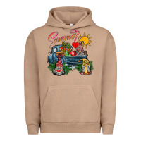 Pigment Burro summer gnomes  truck Urban Hoodie - CowhideDigitalArt