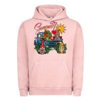 Pigment Salmon summer gnomes  truck Urban Hoodie - CowhideDigitalArt