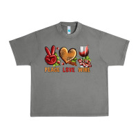 Tornado Peace Love Wine Urban Heavy Tee - BundleAndBundleShop
