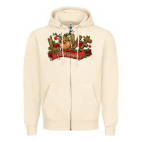 Sandshell love christmas reindeer Zipper Hoodie - CowGirlArtShop