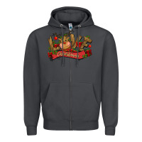 Smoke love christmas reindeer Zipper Hoodie - CowGirlArtShop