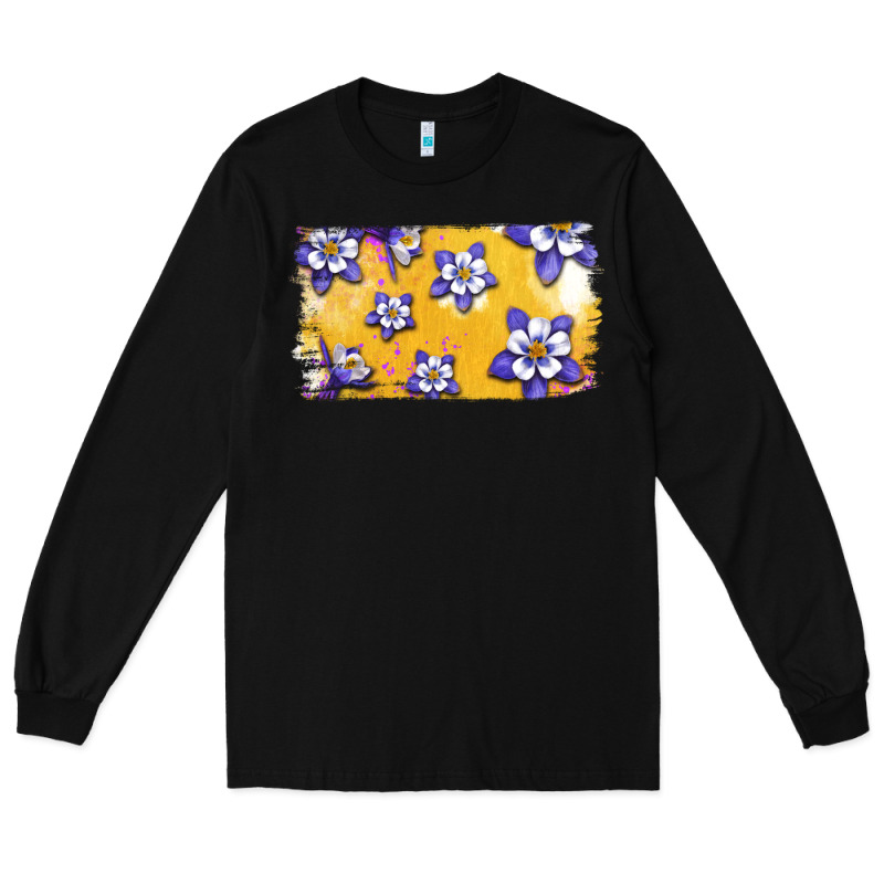 Rocky Mountain Columbine Flower Long Sleeve Tee by Bettercallsaul | Teevron